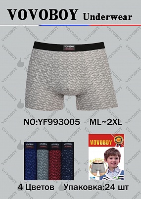 Боксеры подростковые бамбук 'VOVOBOY' YF993005